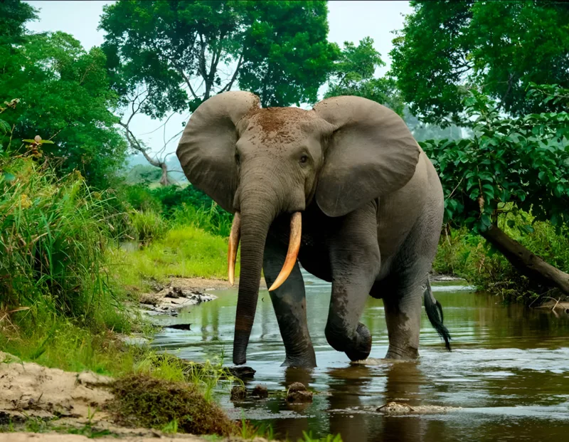 Voi đồng cỏ châu Phi là loài động vật lớn nhất thế giới trên cạn, với cá thể đực trưởng thành có thể nặng nhiều tấn.