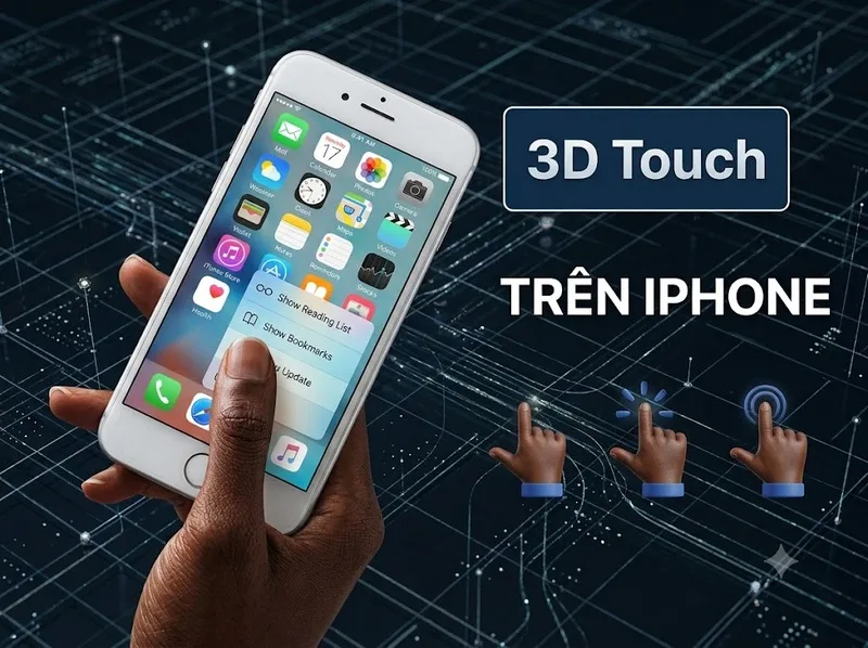 3D Touch là công nghệ cho phép màn hình nhận biết mức độ mạnh, nhẹ khi người dùng nhấn ngón tay